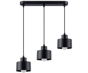 Sollux Lighting Savara lámpara colgante 3x60 W negro SL.1133