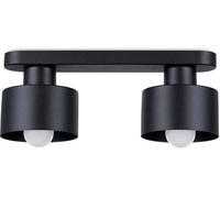 Sollux Lighting Savara lámpara de techo 2x60 W negro SL.1130