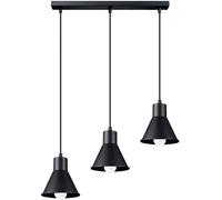 Sollux Lighting Taleja lámpara colgante 3x60 W negro SL.0986