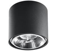 Sollux Lighting Tiube lámpara de techo 1x40 W negro SL.0697