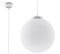 Sollux Lighting Ugo lámpara colgante 1x60 W blanco-cromo SL.0264