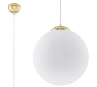 Sollux Lighting Ugo lámpara colgante 1x60 W blanco-oro SL.0717