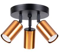 Sollux Lighting Winx lámpara de techo 3x10 W negro-cobre SL.1377