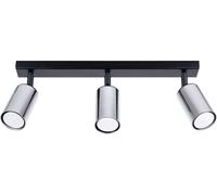Sollux Lighting Winx lámpara de techo 3x10 W negro-cromo SL.1368