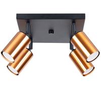 Sollux Lighting Winx lámpara de techo 4x10 W negro-cobre SL.1378
