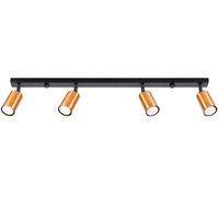 Sollux Lighting Winx lámpara de techo 4x10 W negro-cobre SL.1379