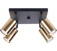 Sollux Lighting Winx lámpara de techo 4x10 W negro-oro SL.1386