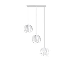 Sollux SL.1085 Pendelleuchte TULOS 3L weiss Stahl 60W L: 50cm B: 16cm H: 117cm dimmbar