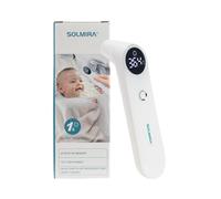 SOLMIRA Termómetro Infrarrojos de Frente y Oído sin Contacto, Medición Instantánea, Alta Precisión, Apto para Bebes, Niños, Adultos y Objetos