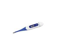 SOLMIRA - Termómetro Digital, Preciso ±0.1°C, Punta Flexible, Oral/Rectal/Axilar, Resistente al Agua IP54, Aviso Sonoro, Estuche Incluido, Amarillo/Azul/Azul Marino