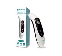 SOLMIRA Termómetro Infrarrojos de Frente y Oído sin Contacto, Medición Instantánea, Alta Precisión, Apto para Bebes, Niños y Adultos