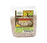 SOLNATURAL Copos Avena Grueso S/G Familiar Bio 1 Kg, Estándar, Único