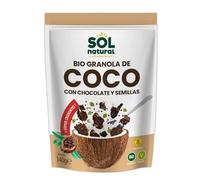 SOLNATURAL Granola Bio Crunchy de Coco con Chocolate, 140 g