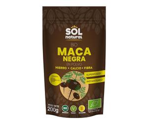SOLNATURAL MACA Negra EN Polvo Bio 200 g