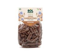 SOLNATURAL Penne Trigo SARRACENO-Lino Bio S/Gluten 250 g, Estándar, Único