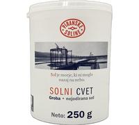 Solni Cvet Fleur de Sel 250 g (Denominación de Origen Protegida) - Sal marina pura orgánica y sin refinar - Buena para cocinar y sal de mesa (6 unidades)