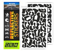 SOLNIT DIN67520 ECE104 fabricado con reflectores O rafol 5600, cinta reflectante de leopardo, adhesivo resistente al agua, colgante para niños, coche, moto, casco, llantas de bicicleta, reflexión