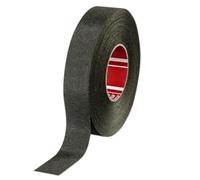 SOLNIT Fabricado con cinta adhesiva de fieltro PET 51608, protección contra la abrasión, alta temperatura, máxima flexibilidad sin disolventes, perfecto para aplicaciones de motor (negro 19 mm x 25