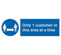 Solo 1 cliente en esta área a la vez