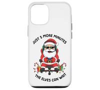 Solo 5 Minutos más de Divertida Navidad para Papá Noel Gamer Carcasa para iPhone 12/12 Pro