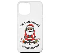 Solo 5 Minutos más de Divertida Navidad para Papá Noel Gamer Carcasa para iPhone 12 Pro MAX