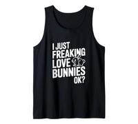 Solo Amo a los conejitos, ¿Vale? Lindo Amante de los conejitos Camiseta sin Mangas
