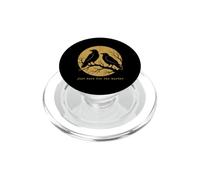 Solo aquí para el Asesinato Black Crow Raven Humor Crow Lover PopSockets PopGrip para MagSafe