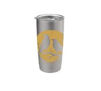 Solo aquí para el asesinato Black Crow Raven Humor Crow Lover Vaso térmico de acero inoxidable de doble pared