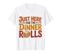 Solo aquí para los panecillos, Maravilloso Día de Acción de Gracias Retro Camiseta