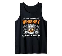 Solo Bebo Whisky 3 días a la Semana Ayer Hoy Mañana Camiseta sin Mangas