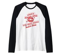 Solo bésame, Podemos Hablar más Tarde Cita Divertida de Amor Camiseta Manga Raglan