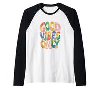 Solo buenas vibraciones Camiseta Manga Raglan