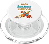 Solo Buenas Vibras - Pájaro Mexicano Colorido Español Positivo PopSockets PopGrip para MagSafe
