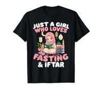 Solo Chica Le Encanta Ayunar Iftar Musulmán Ramadán Camiseta