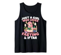 Solo Chica Le Encanta Ayunar Iftar Musulmán Ramadán Camiseta sin Mangas