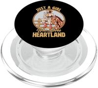 Solo Chica Que Ama Heartland Divertido Vaquera Oeste Vintage PopSockets PopGrip para MagSafe