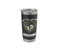 Solo chica que ama las zarigüeyas I Love Zarigüeyas Animal salvaje Vaso térmico de acero inoxidable de doble pared