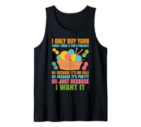 Solo compro Hilo Cuando lo Necesito para un Proyecto Camiseta sin Mangas