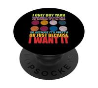 Solo compro Hilo Cuando lo Necesito para un Proyecto de Punto PopSockets PopGrip Adhesivo
