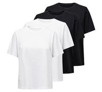 Solo Damen Camiseta 4 Pack - Talla L, Cuello Redondo, Algodón