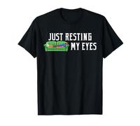 Solo descansando mis ojos, papá cansado, siesta divertida para el Día del Padre Camiseta