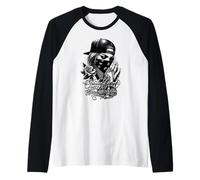 Solo Dios Puede juzgarme Arte Tattoo Chicano Low Rider Camiseta Manga Raglan