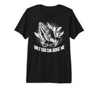 Solo Dios Puede Juzgarme Oración Manos Palomas Chicano Tatuaje Camiseta Premium
