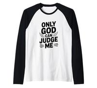 Sólo Dios Puede salvarme Camiseta Manga Raglan