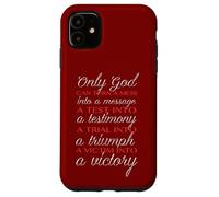 Solo Dios puede salvarte Solo Jesús puede redimirte Mat 19 26 Carcasa para iPhone 11