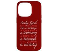 Solo Dios puede salvarte Solo Jesús puede redimirte Mat 19 26 Carcasa para iPhone 14 Pro