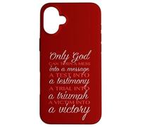 Solo Dios puede salvarte Solo Jesús puede redimirte Mat 19 26 Carcasa para iPhone 16 Plus