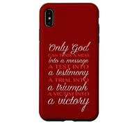 Solo Dios puede salvarte Solo Jesús puede redimirte Mat 19 26 Carcasa para iPhone XS Max