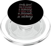 Solo Dios puede salvarte Solo Jesús puede redimirte Mat 19 26 PopSockets PopGrip para MagSafe