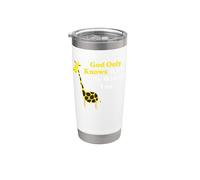 Solo Dios sabe lo que sería sin ti Sonidos de mascotas de jirafa Vaso térmico de acero inoxidable de doble pared